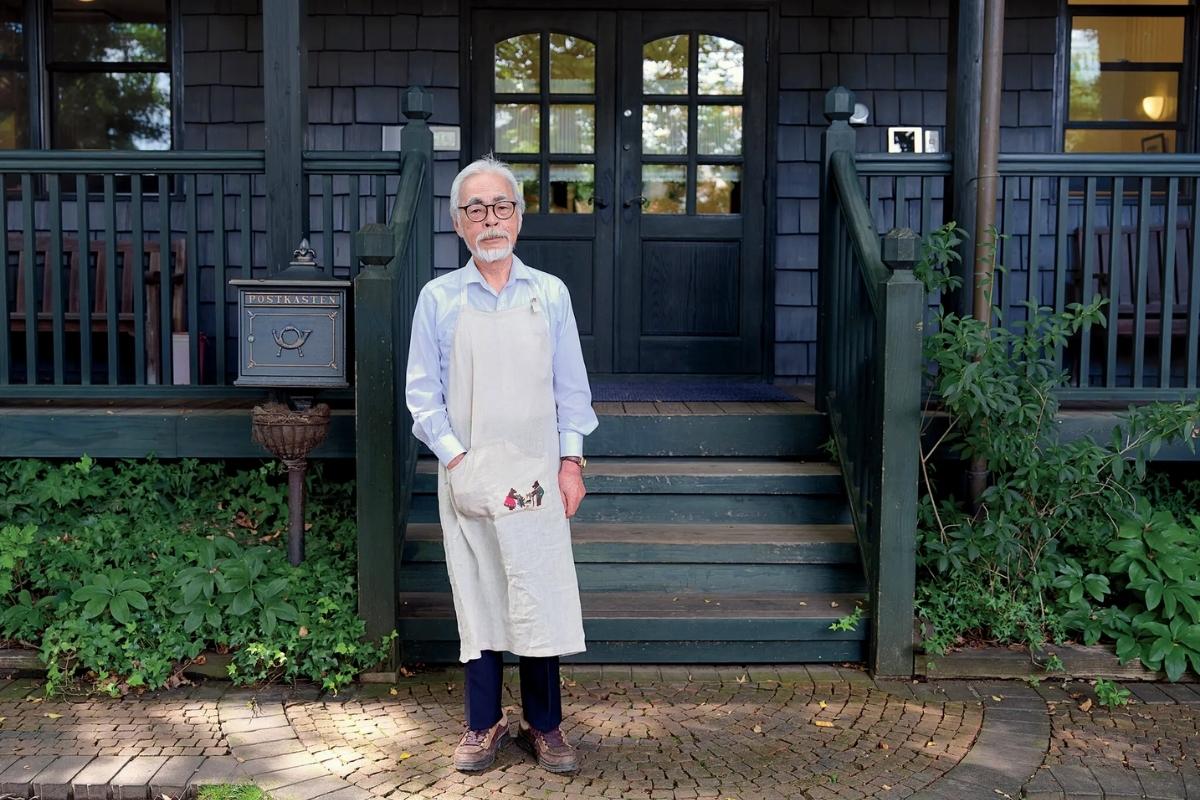 Hayao Miyazaki photographed outside his atelier near Studio Ghibli in Tokyo on Oct. 4, 2021. Photography by Takahiro Kaneyama.