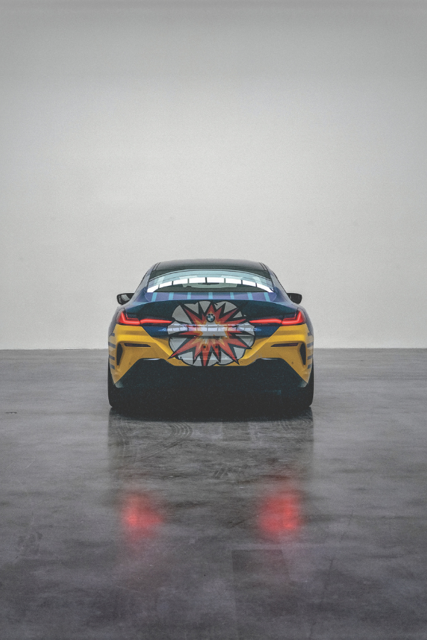The BMW M850i Gran Coupé collaboration with Jeff Koons. Photography courtesy BMW.
