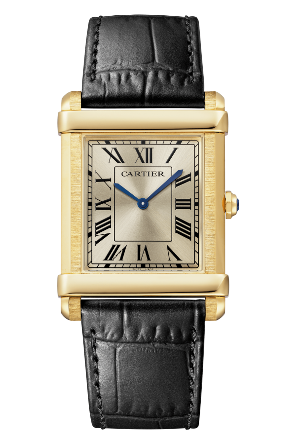 The new Cartier Privé Tank Chinoise, a model first launched in 1922. Photography courtesy Cartier.