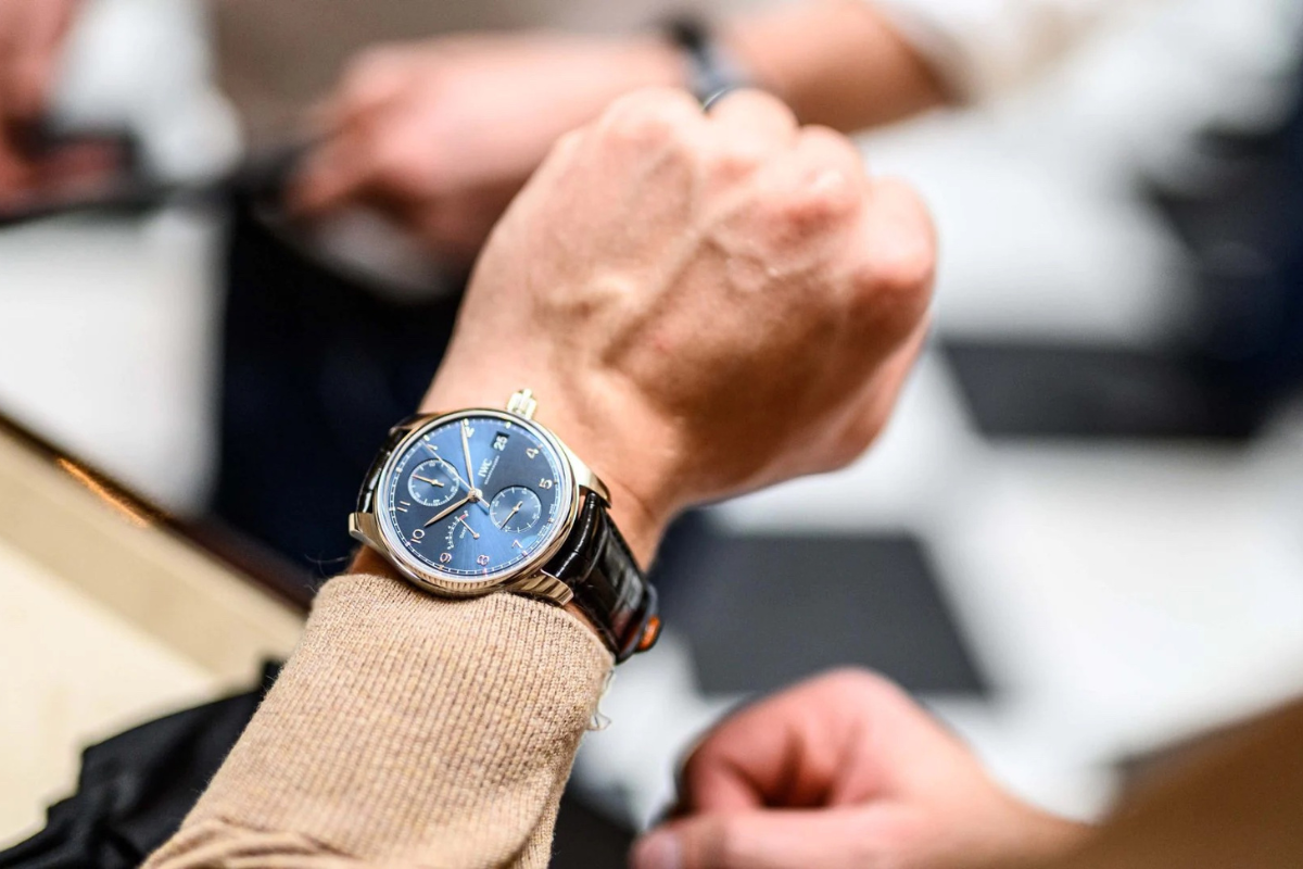 The Portugieser Hand-Wound Monopusher Edition "Laureus For Good", another limited-edition watch by IWC.