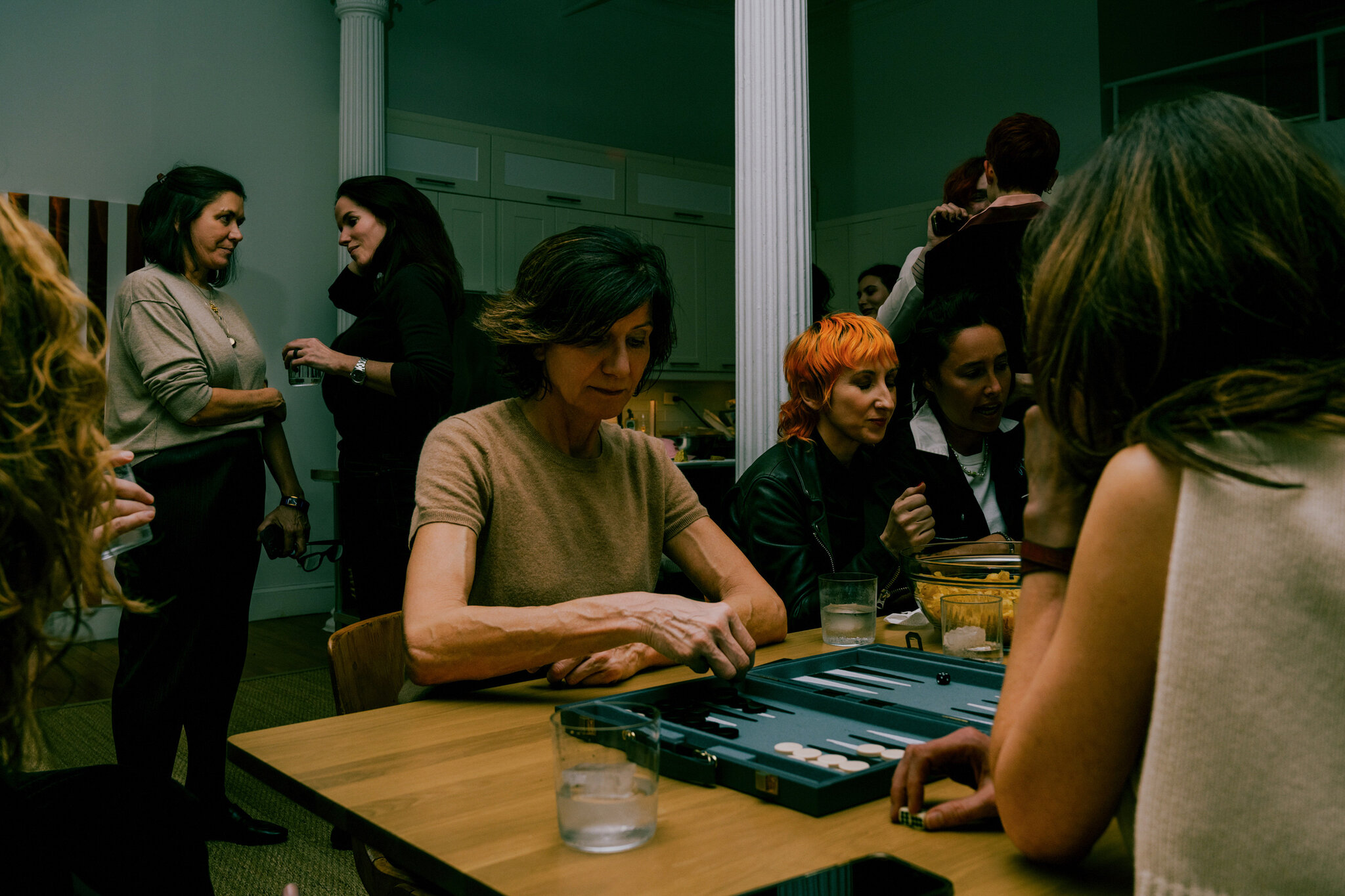 The art dealer at New York’s Lesbian and Bisexual Backgammon League.