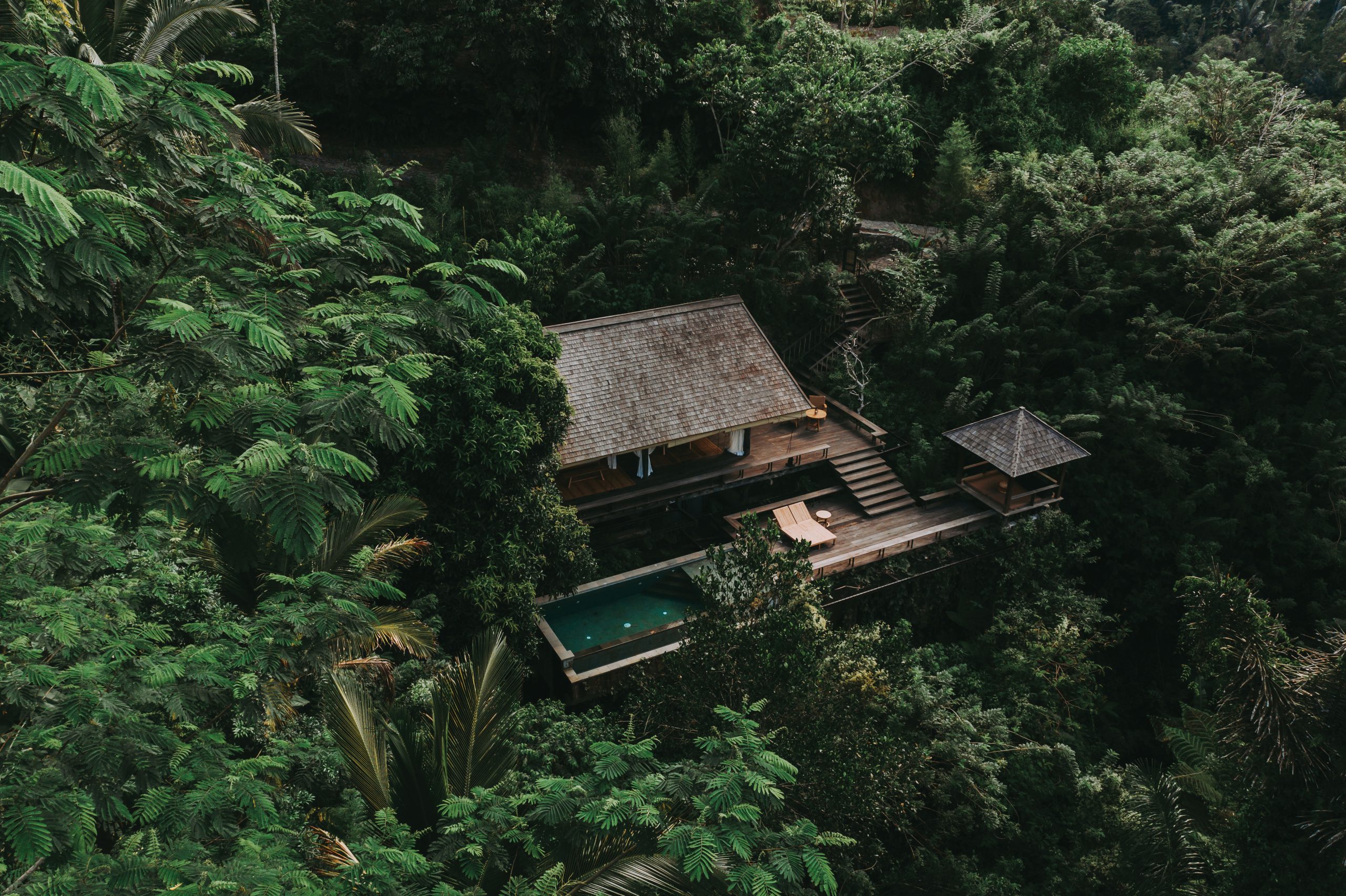 Buahan’s “no walls, no doors” policy provides immersive access to the surrounding Balinese jungle