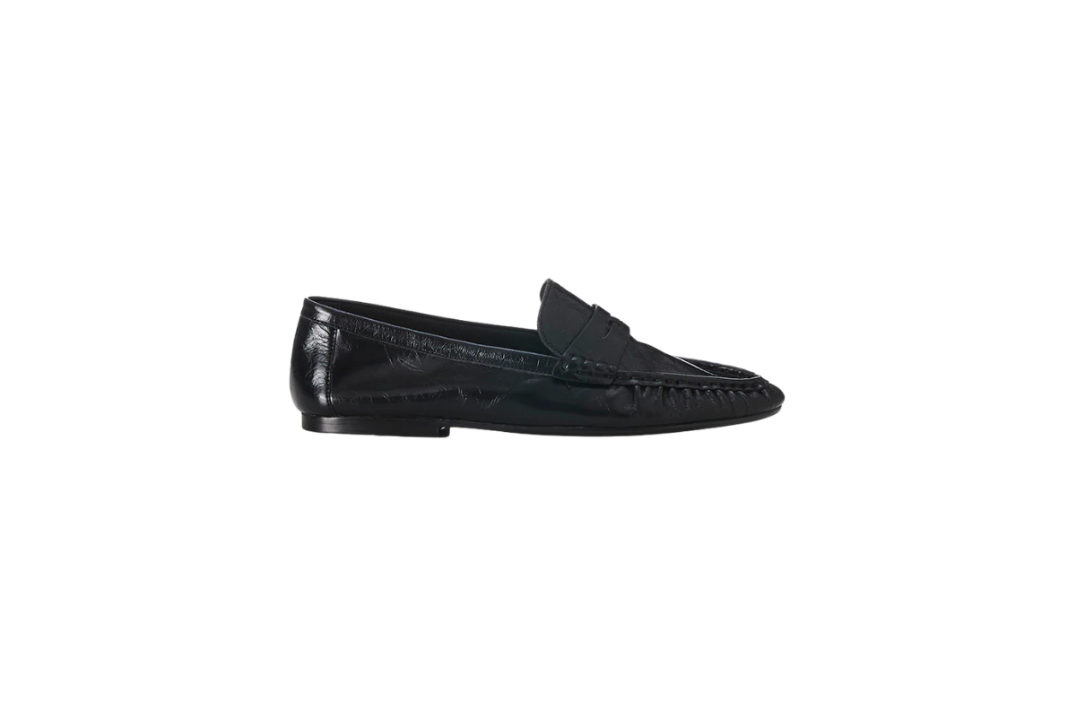 Alias Mae Ivana Loafer in Black Oily Leather, $250. Courtesy of the brand.