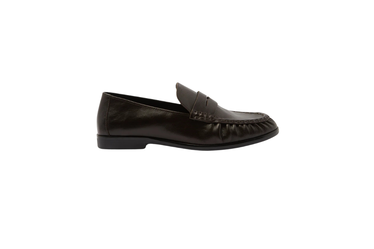 Assembly Label Avenue Leather Loafer in Crinkle Umber, $150. Courtesy of the brand.