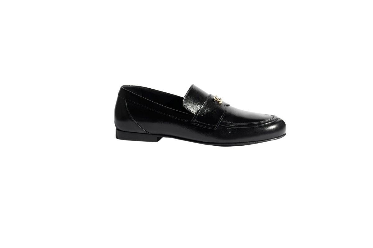 Chanel Moccasins in Black Calfskin, $2,280. Courtesy of the brand.