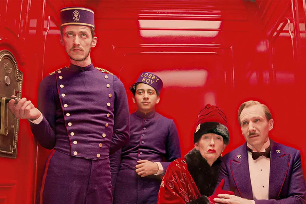 A still from "The Grand Budapest Hotel". Image courtesy of Disney Plus.